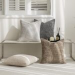 Neutral Decorative Throw Pillow Covers 18x18 Inch for Living Room Couch Bed Sofa Farmhouse Boho Home Decor Set of 4 Soft Corduroy Accent Luxury Cushion Cases (18x18, Neutral)