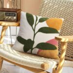 Abstract Boho Pillow Covers 18x18,Soft Mid Century Geometric Cactus Decorative Throw Pillows for Couch Bed Sofa Bedroom（Only 1 Pillow Cover）