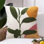 Abstract Boho Pillow Covers 18x18,Soft Mid Century Geometric Cactus Decorative Throw Pillows for Couch Bed Sofa Bedroom（Only 1 Pillow Cover）