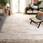 Collection Area Rug - 10' x 14', Ivory & Beige, Modern Design, Non-Shedding & Easy Care, 2-inch Thick Ideal for High Traffic Areas in Living Room, Bedroom